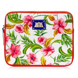 Juicy Couture Pink Floral Zip Top Tablet Case